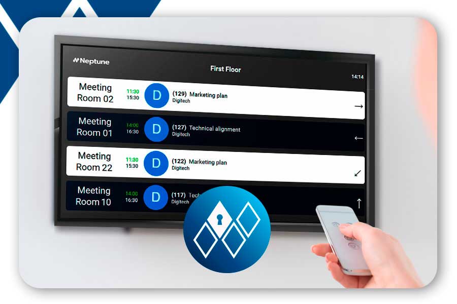 Event Display em monitor com o Neptune Navigator.
